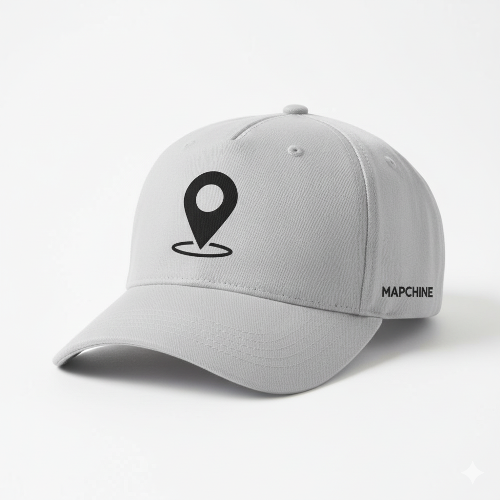 Light Gray Mapchine cap